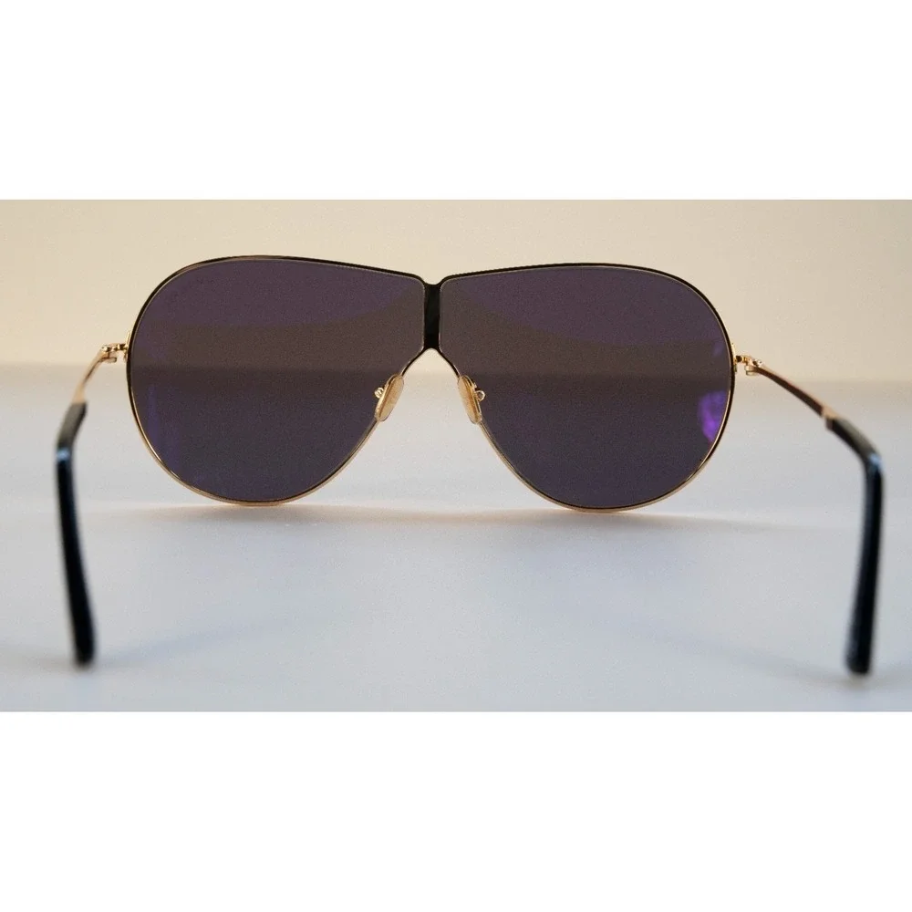 Tom Ford TF1158 Keating Mens Metal Sunglass 30A Shiny Deep Gold 71-30 Gray Italy